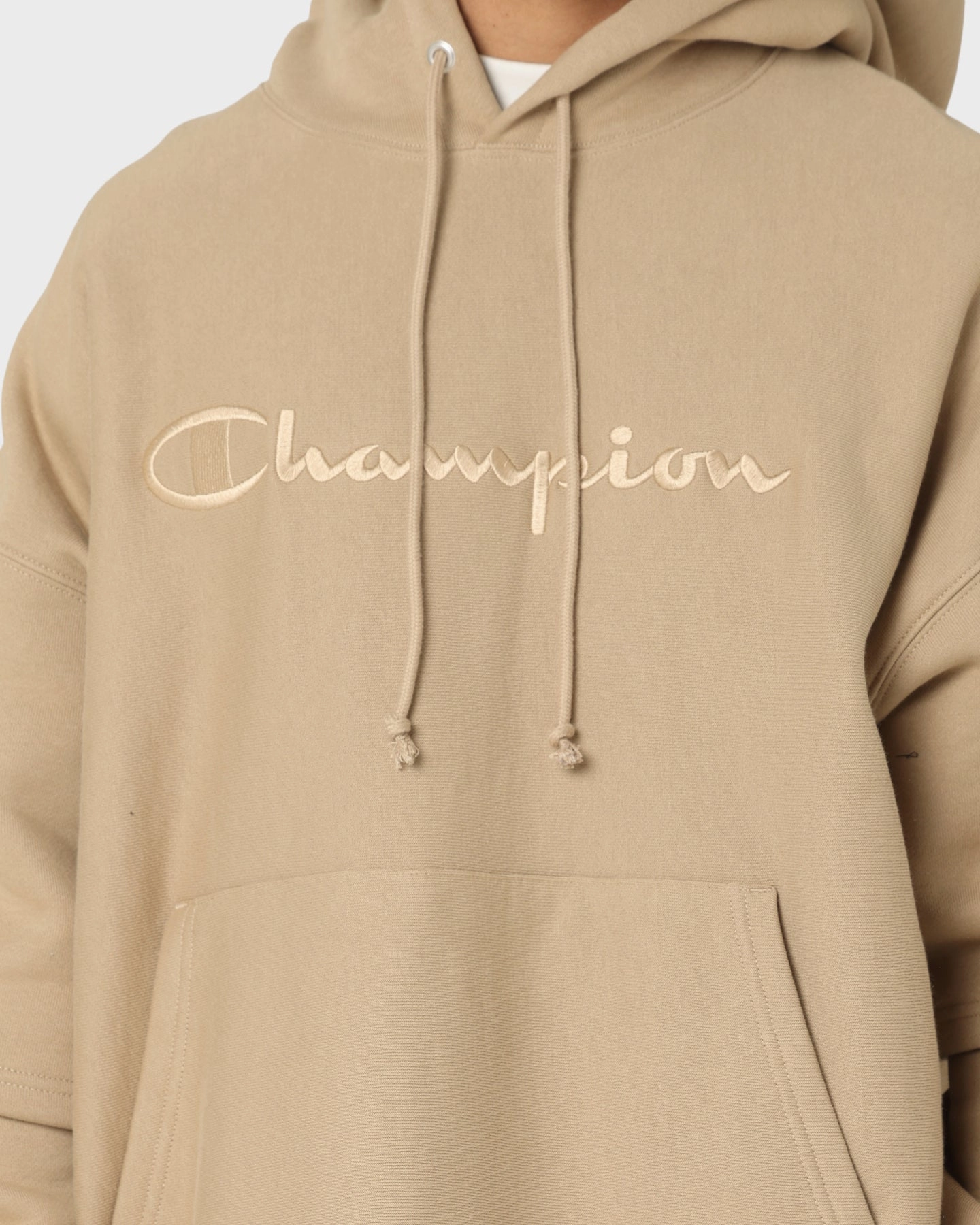 Champion Reverse Weave Double Layer Hoodie Country Walnut Double Layered Insulation Sporty Look