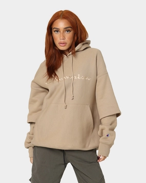 Gallery Champion Reverse Weave Double Layer Hoodie Country Walnut