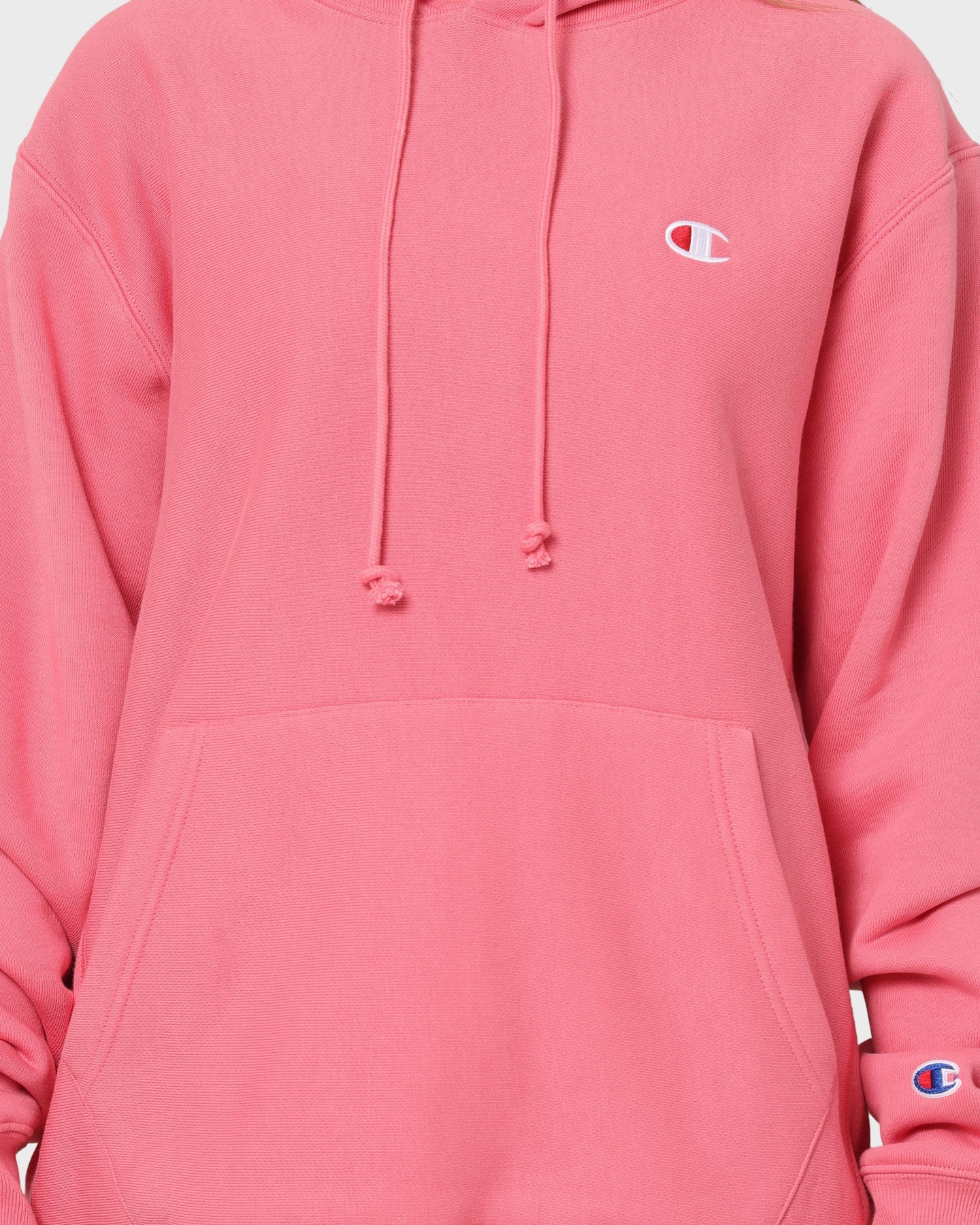 Champion Reverse Weave Hood Tickled Rose Noise Free Movement Memory