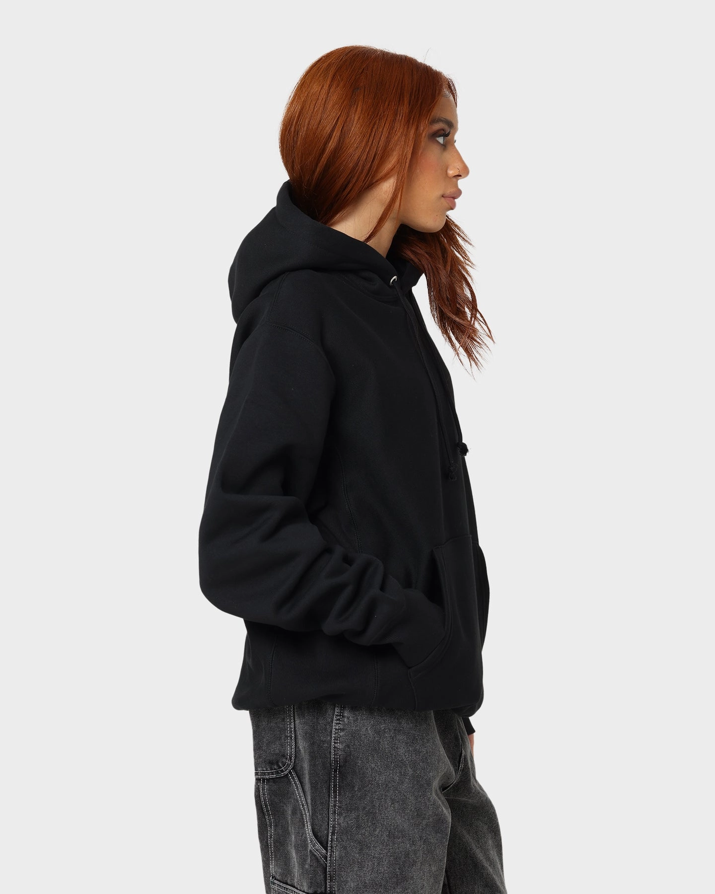 Champion Reverse Weave Hoodie Black Goggles