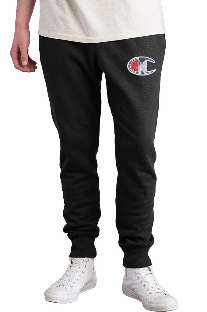 Champion Reverse Weave Jogger Pants, Chenille C Logo Training Wear