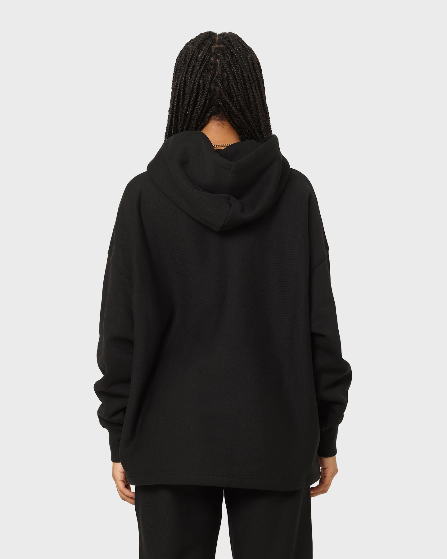 Champion Reverse Weave Relaxed Hem Hoodie Black Skill planned purchase