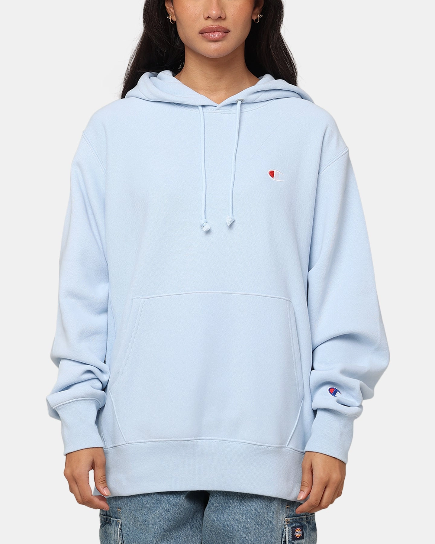 Champion Reverse Weave Small C Hoodie Sleeping Beauty Speak suitable for theater performances
