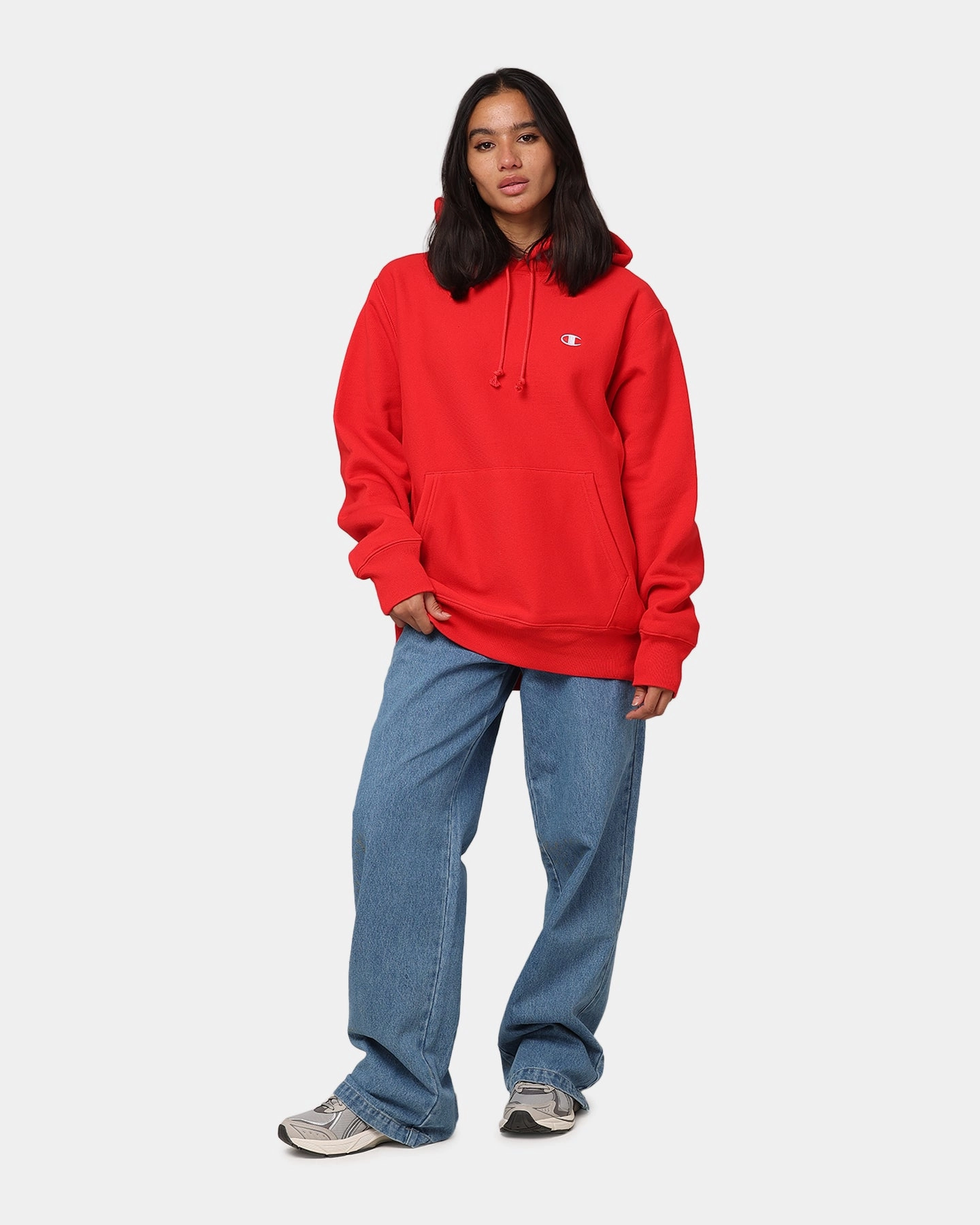 All-Purpose Jacket Smart Champion Reverse Weave Small C Hoodie Team Red Scarlet