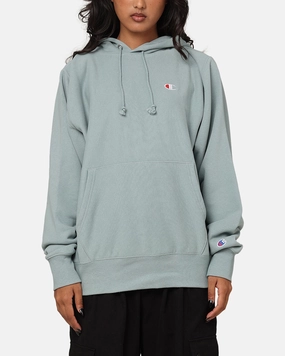 Formula Champion Reverse Weave Terry Hoodie Sage Shimmer Green