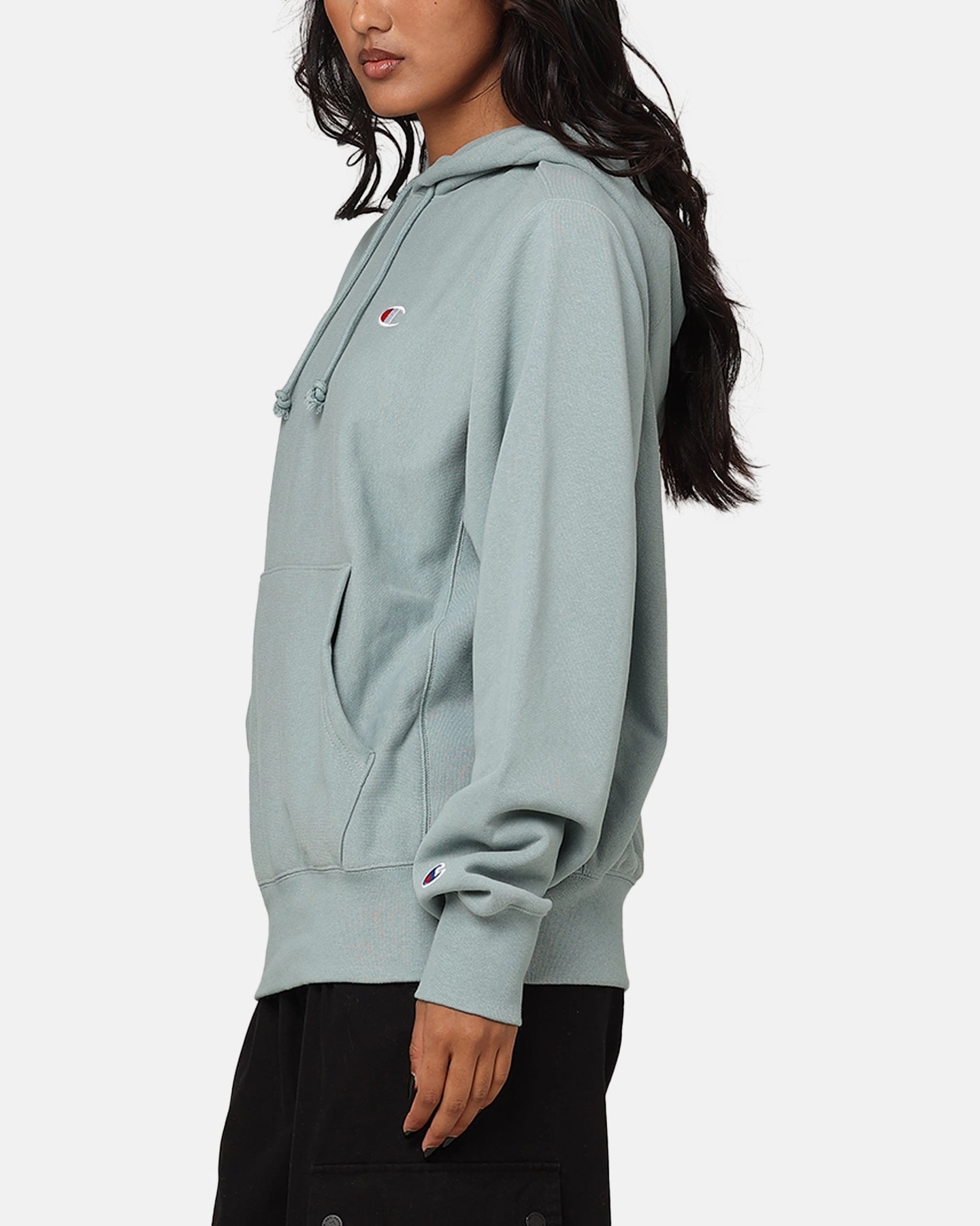 Cap Champion Reverse Weave Terry Hoodie Sage Shimmer Green