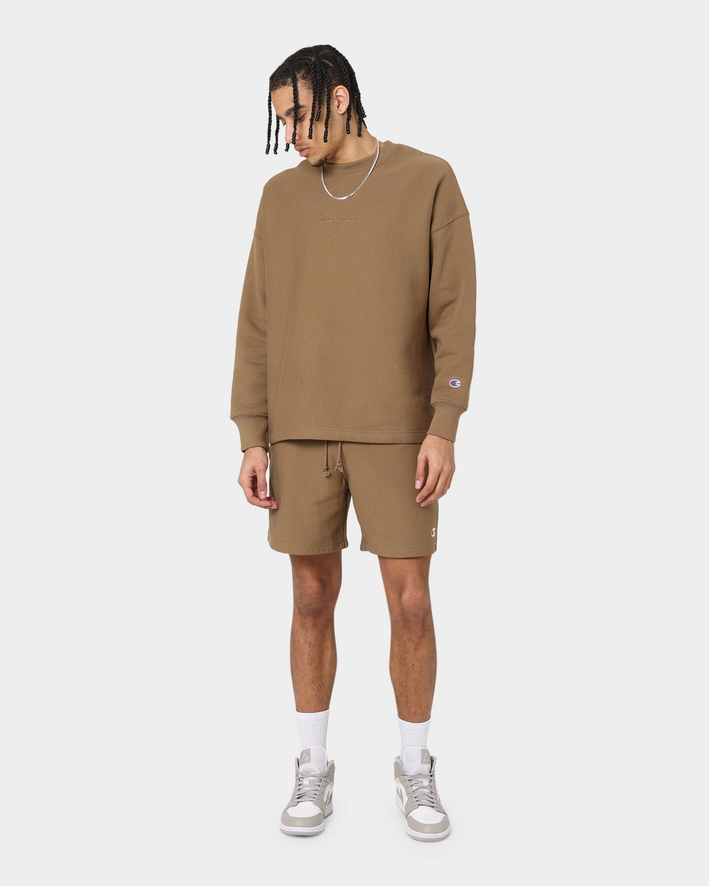 Champion Reverse Weave Terry Shorts Midway Brown Bright Colors
