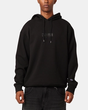 Champion Rochester Base Hoodie Black Commemorate Sporty