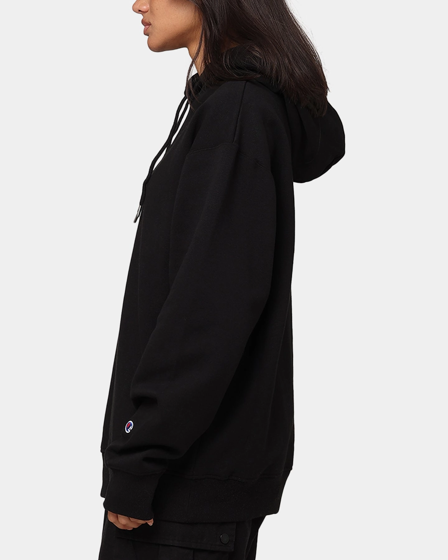 Champion Rochester Base Hoodie Black Slim Fit Cut