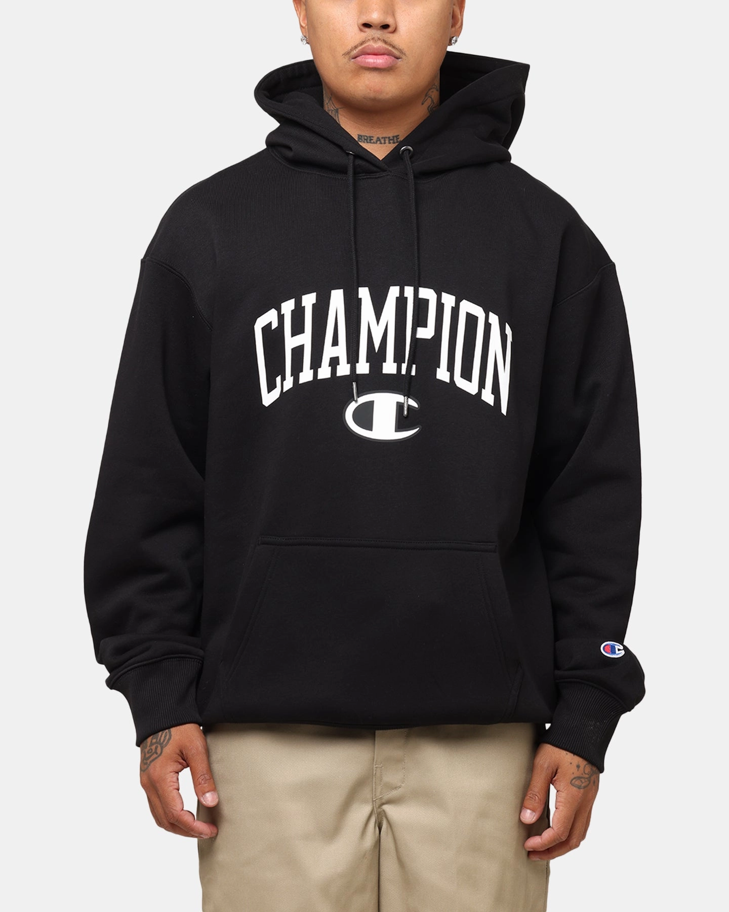 Champion Rochester Graphic Hoodie Black Endorse Prayer