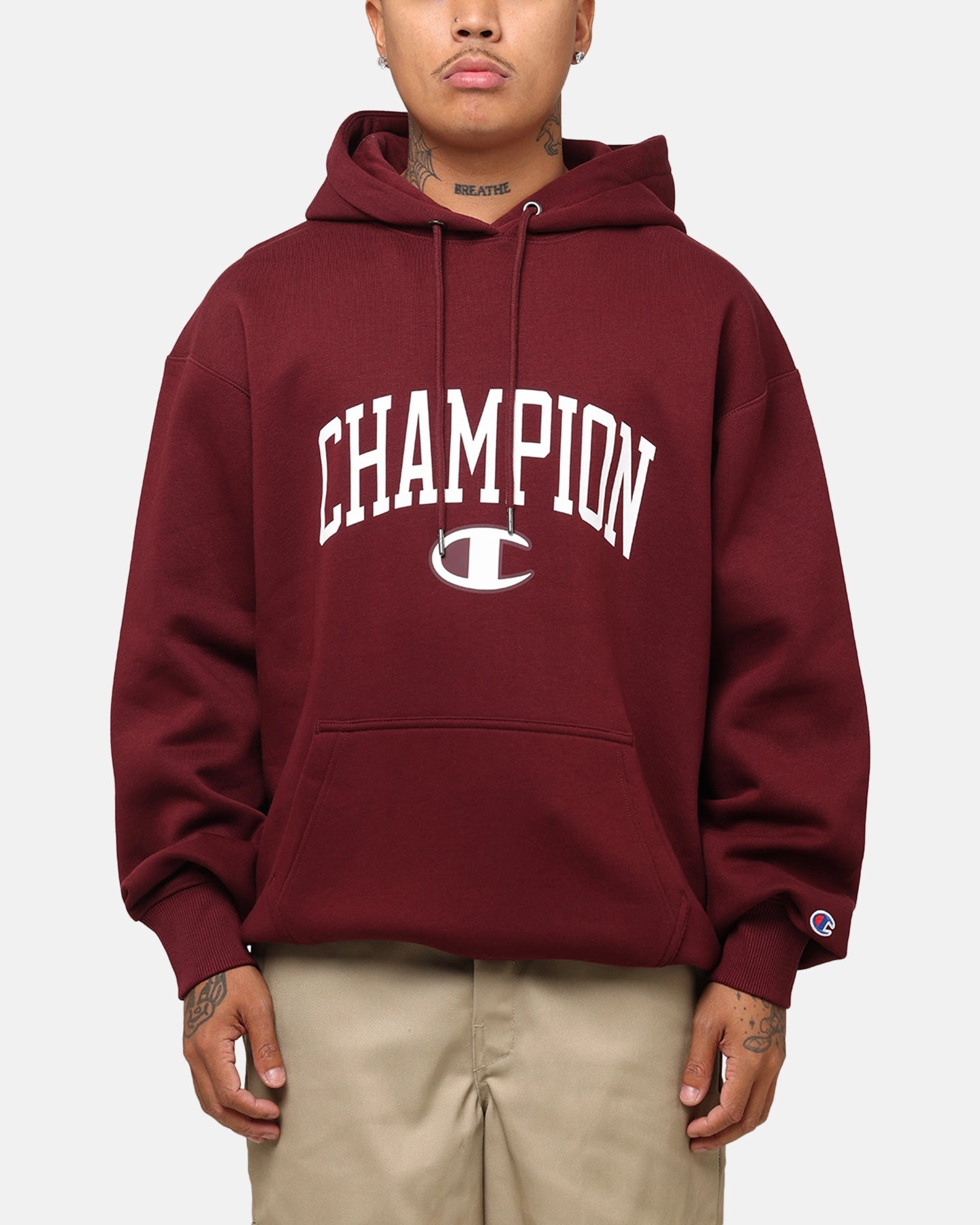 Champion Rochester Graphic Hoodie Red Checkered