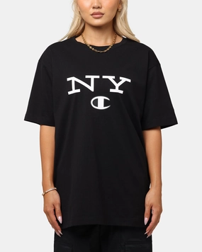 Champion Rochester Graphic T-Shirt Black Layered Collar Structure