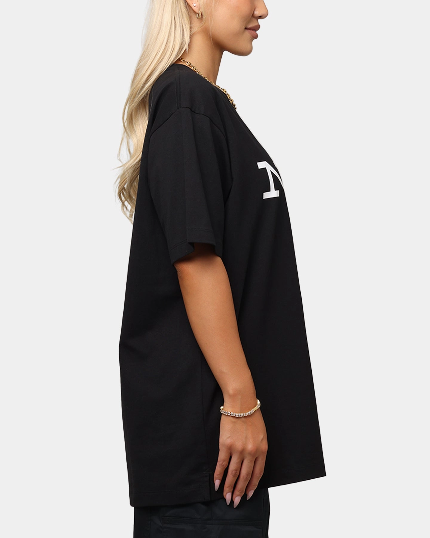 Champion Rochester Graphic T-Shirt Black Self Fabric Tape
