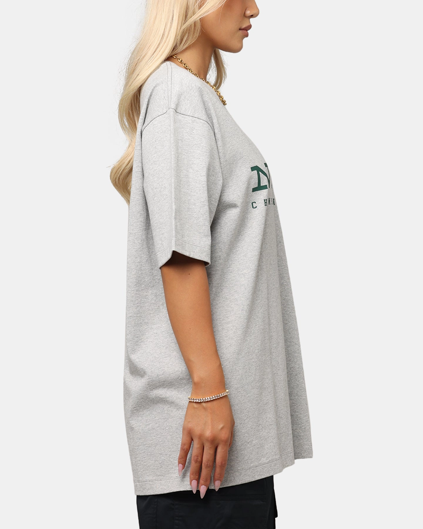 Champion Rochester Graphic T-Shirt Grey Feminine Fit V neck style