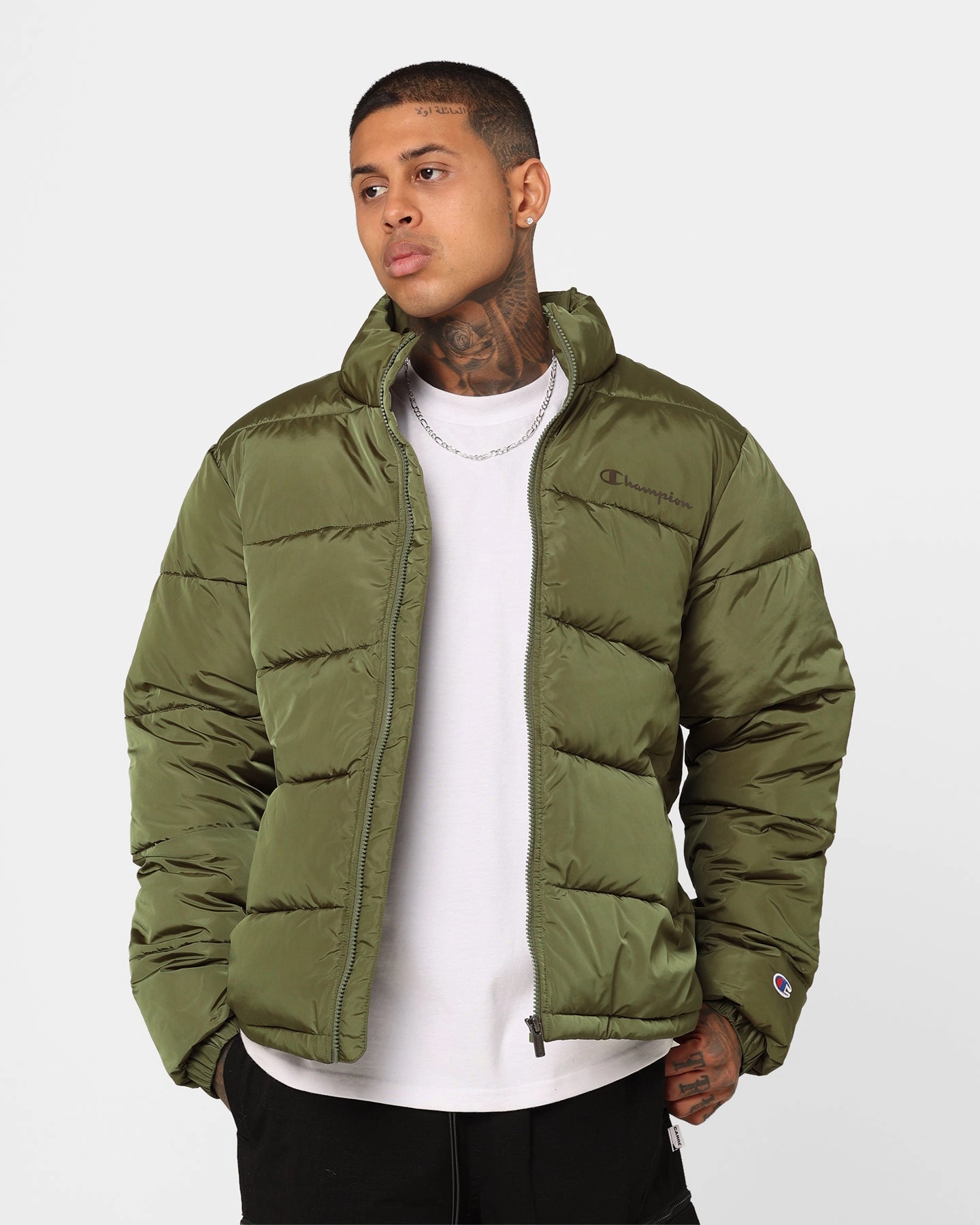 Champion Rochester Padded Puffer Jacket Park Ranger Grace