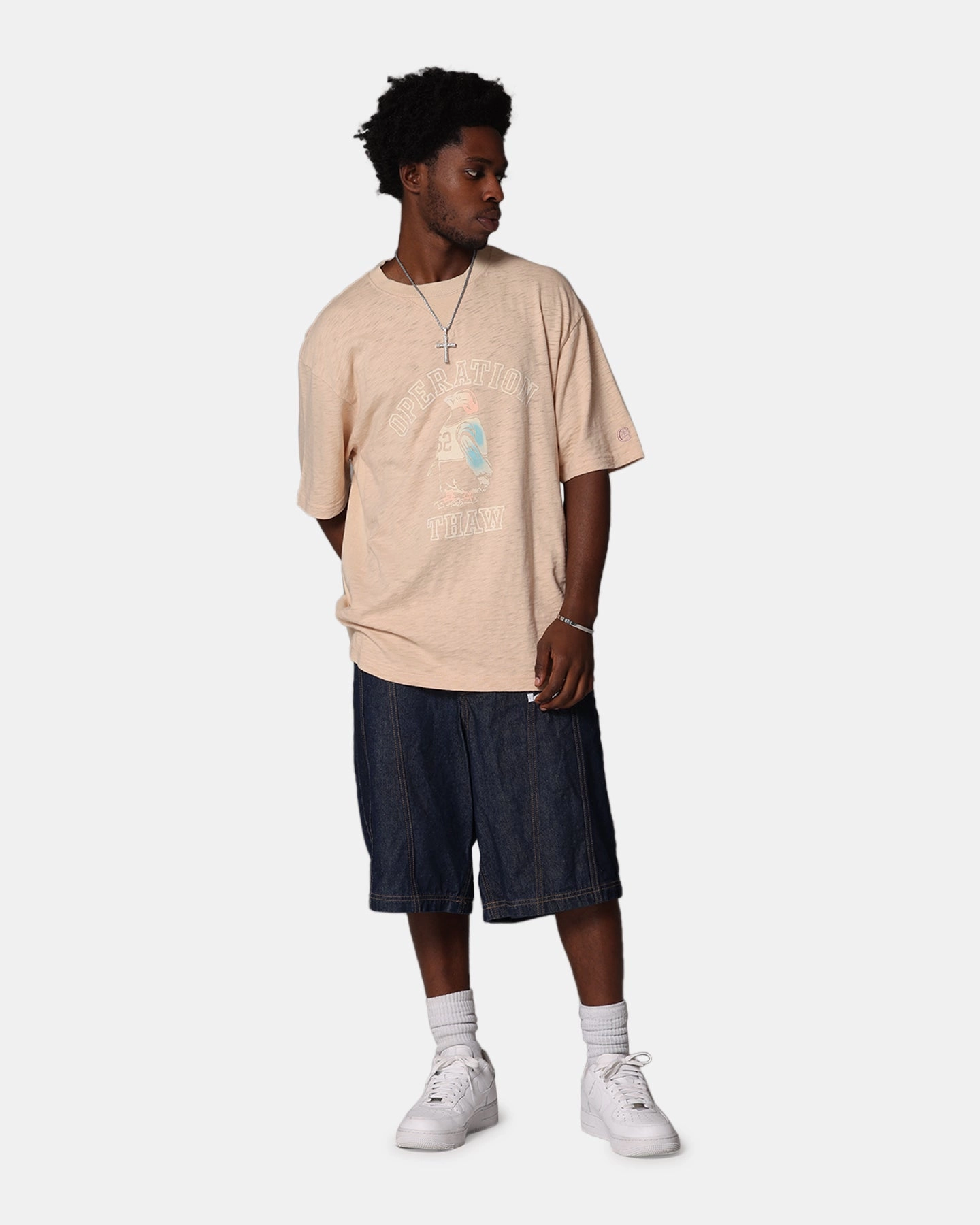 Champion RW Expansion T-Shirt Mocha Active Style Boat Neck