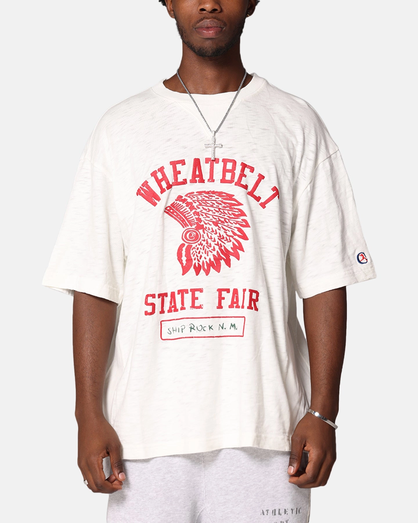 Champion RW Expansion T-Shirt White Pilling Resistant Finish