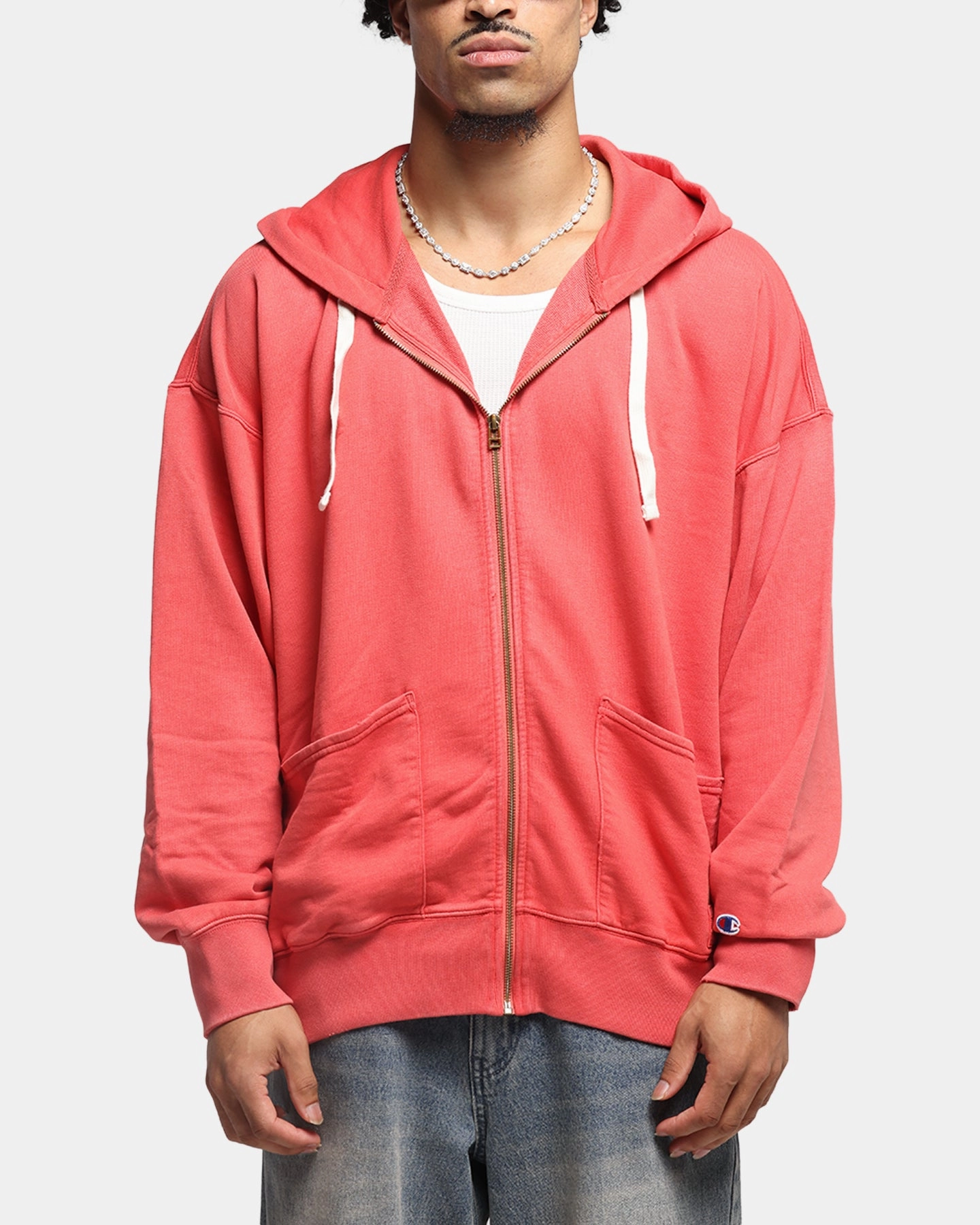 CompressionResistant Airflow Optimization Champion Time Capsule Full Zip-Through Hoodie Red