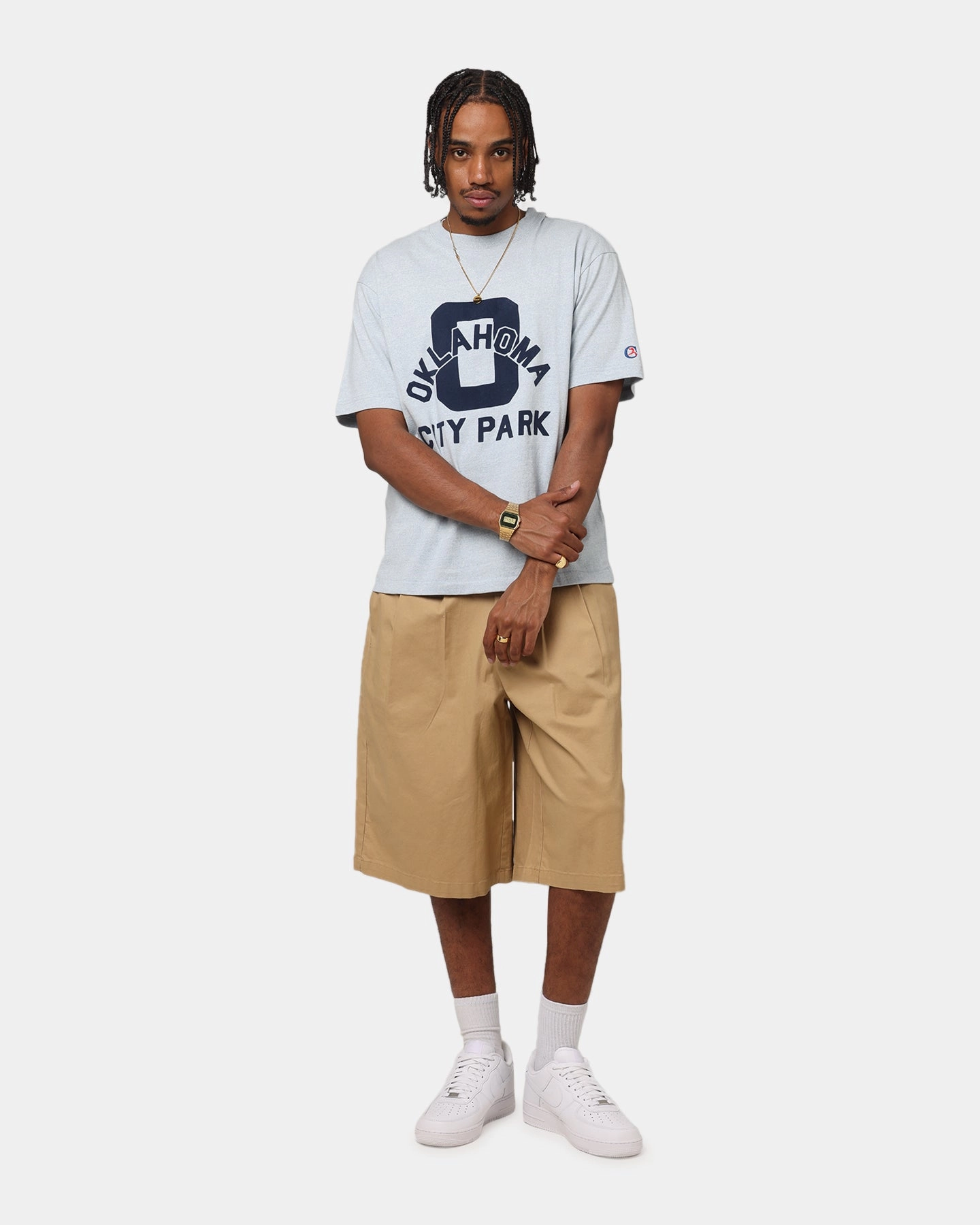 Weekend Style Trend Elegant and Relaxed Champion Vintage Mix P.E Class T-Shirt Oxford Grey Heather