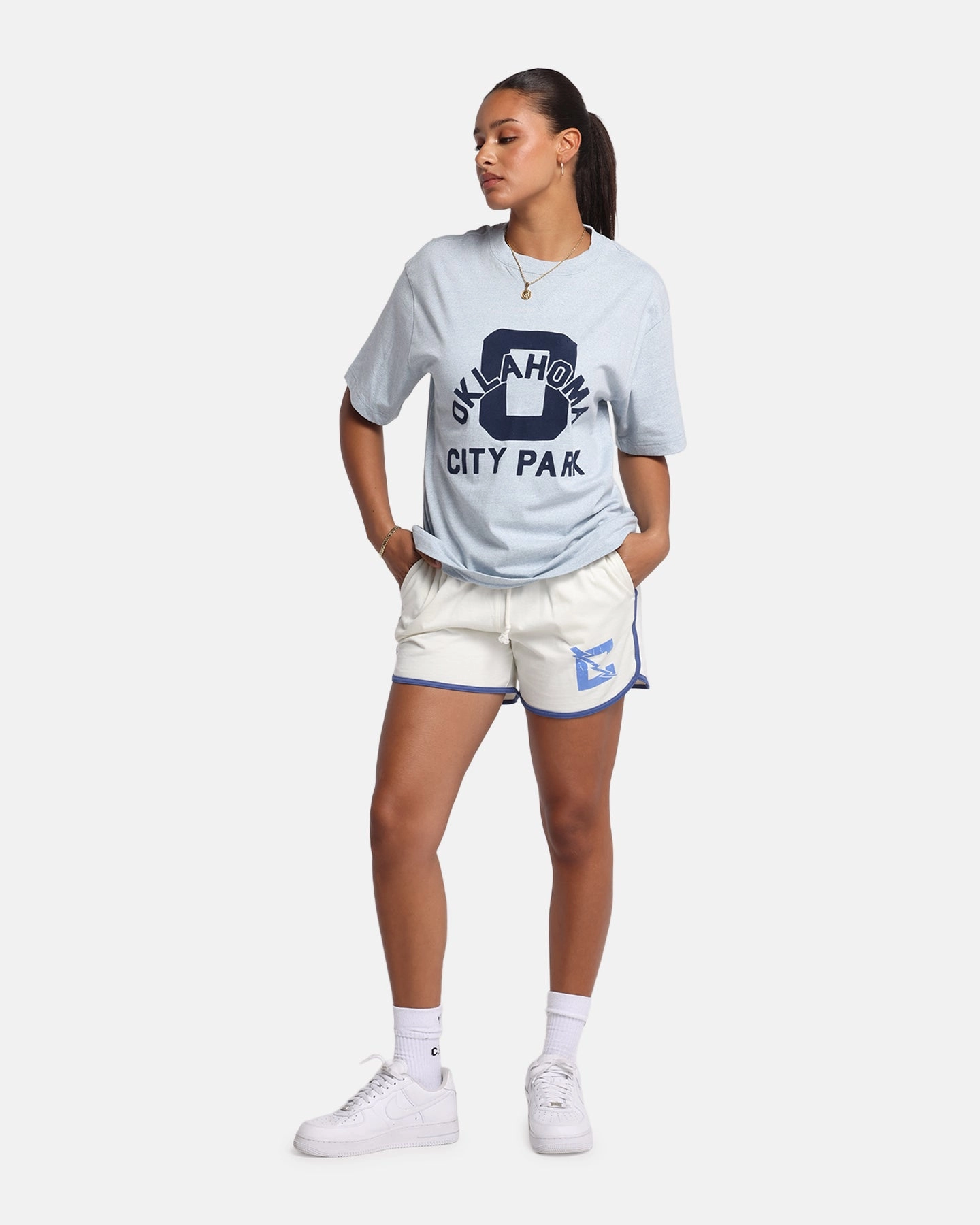 Outdoor Outfit Style Champion Vintage Mix P.E Class T-Shirt Oxford Grey Heather