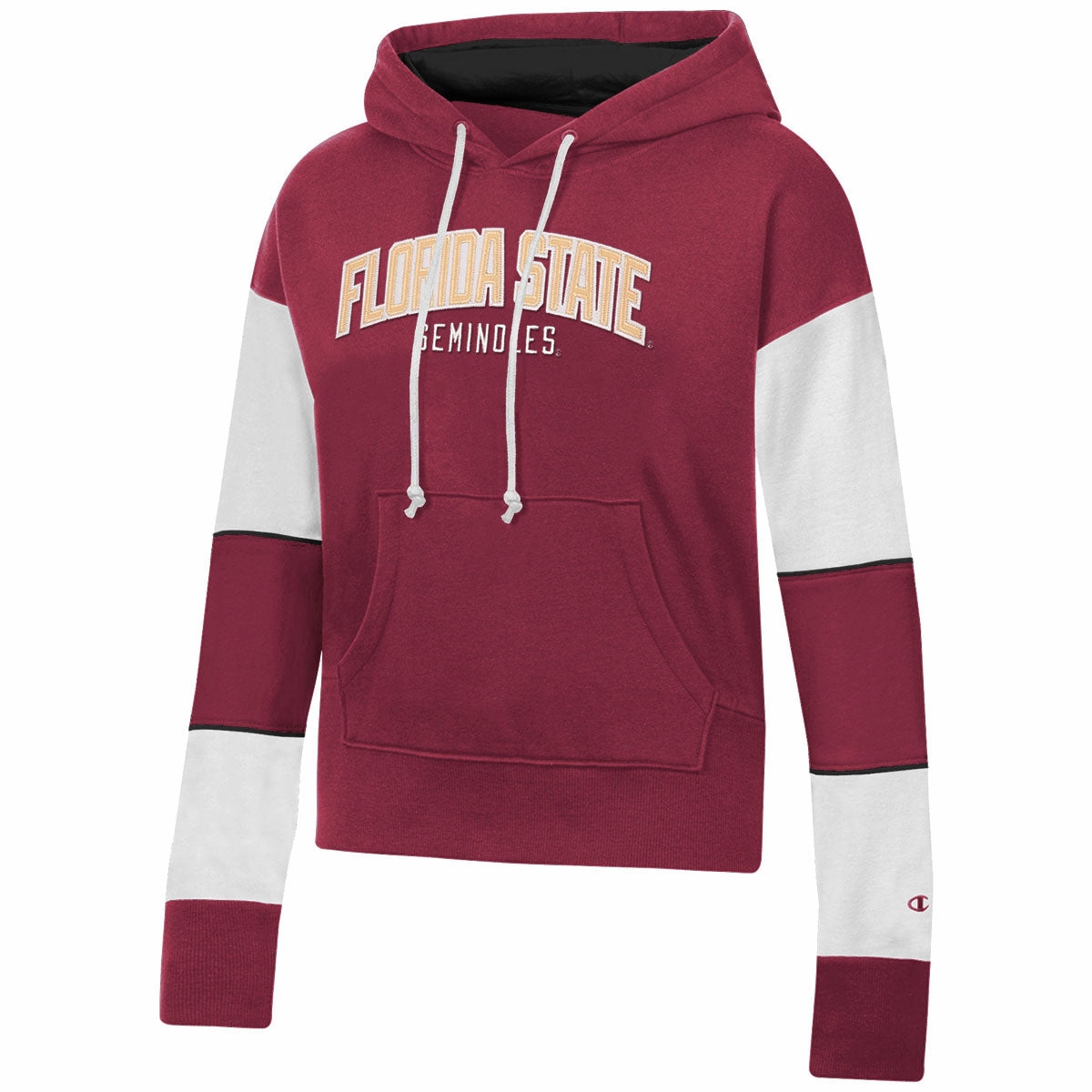 Customizable Champion Women's Florida State Seminoles Super Fan Hooded Sweat - Garnet/White