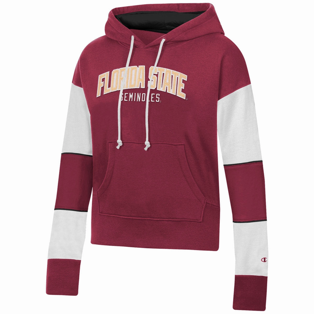 Champion Women's Florida State Seminoles Super Fan Hooded Sweat - Garnet/White day operation