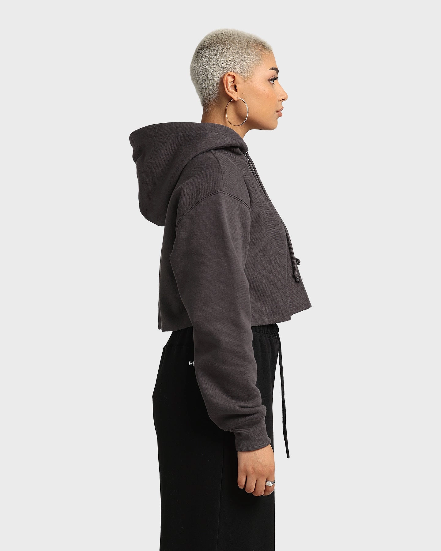 motorcyclist Smart Look Champion Women's Reverse Weave Dye Cropped Hoodie La Femme Nikita