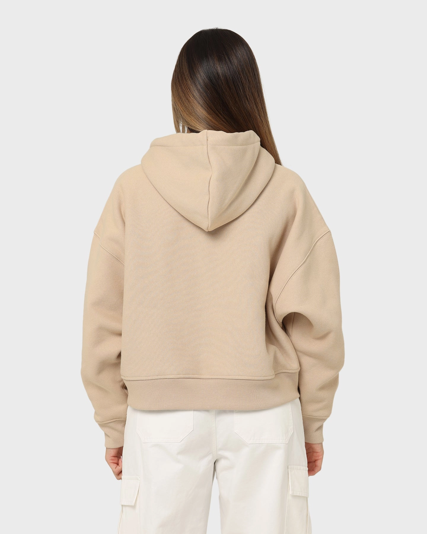 Party use Fedora Champion Women's Reverse Weave Level Up Hoodie Cafe Latte