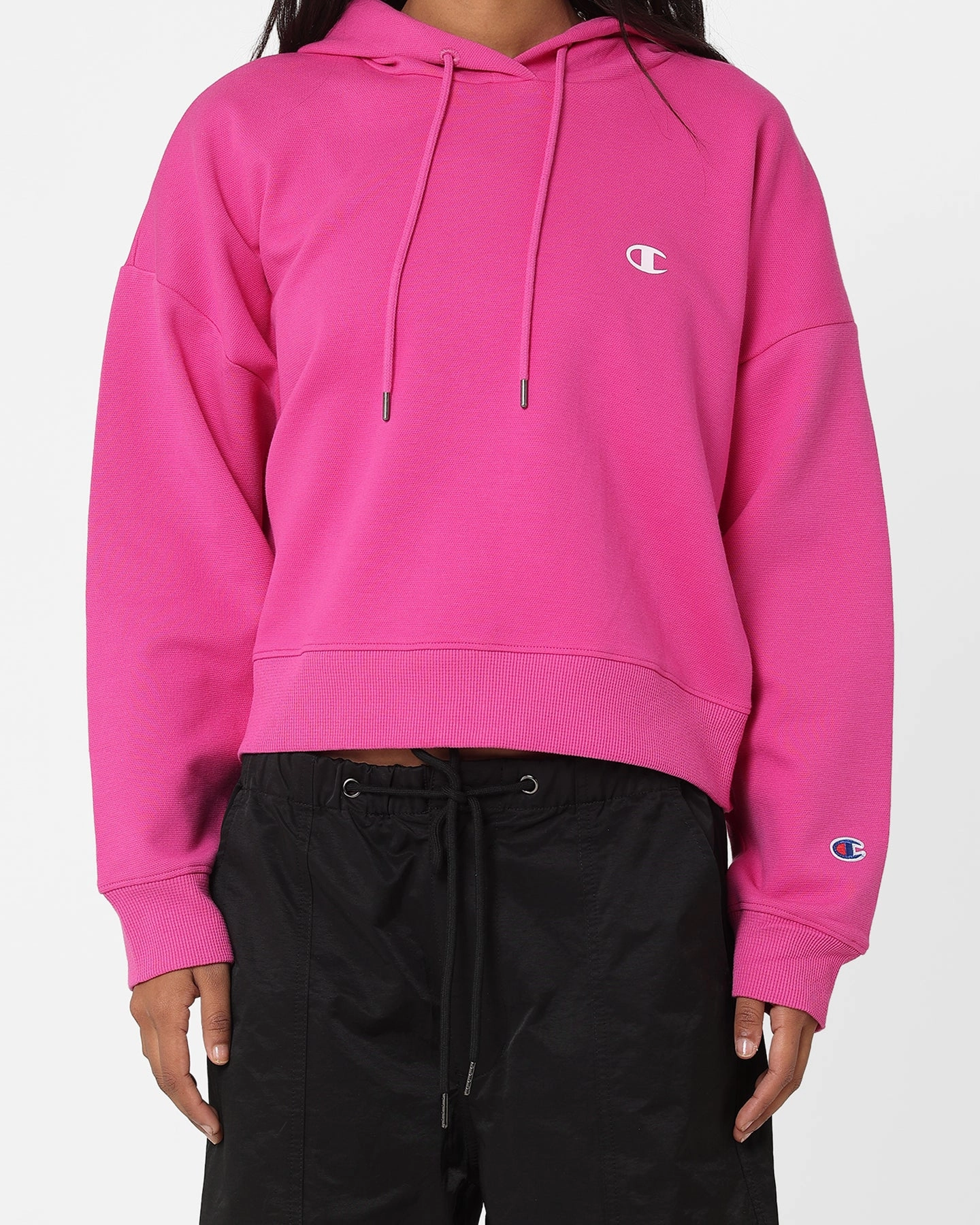 Slim-fit aesthetically pleasing Champion Women's Rochester Base Hoodie Peony Parade Pink