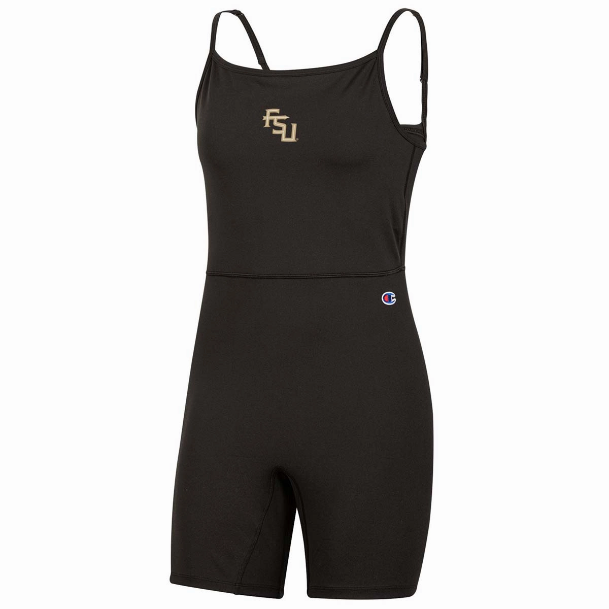 Champion Women's Stacked FSU Unitard - Black MoistureControlFibers