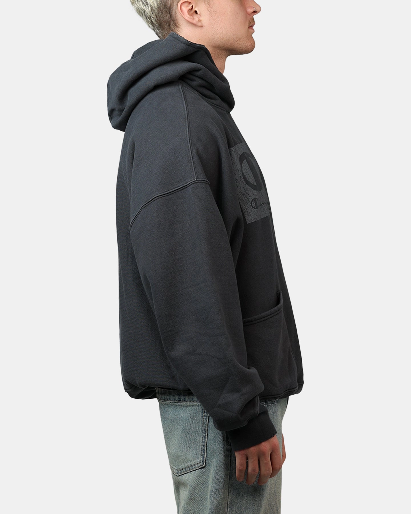 Water Repellent Finish Champion XXL Hoodie Black