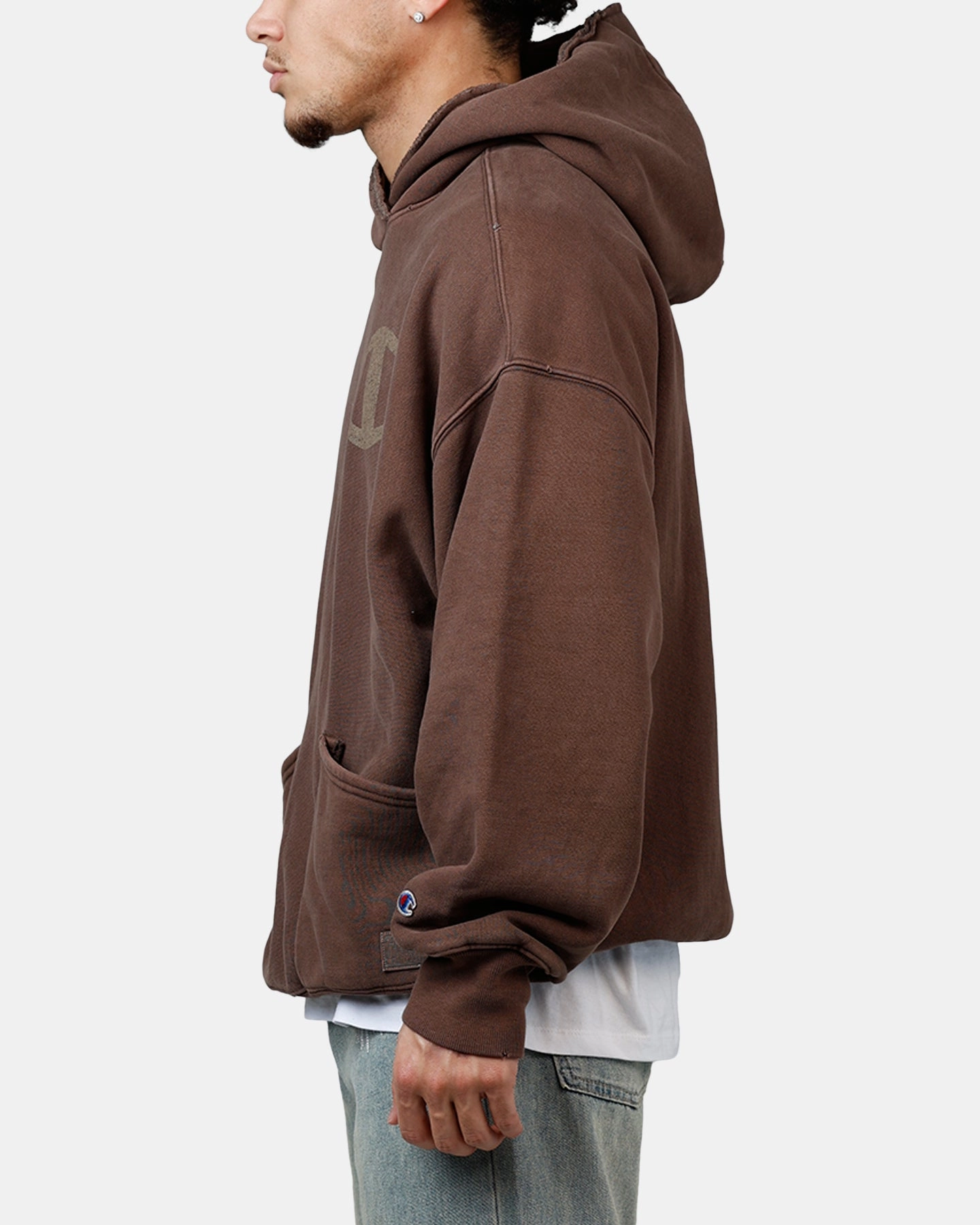 Champion XXL Hoodie Chocolate Indoor Layer Unique