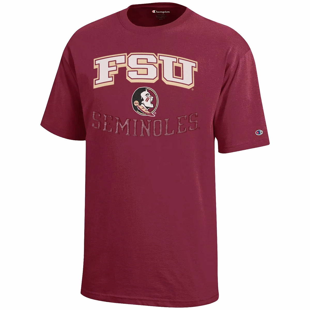 Champion Youth FSU Seminoles/Seminole Logo Short Sleeve T-shirt - Garnet Modern Style