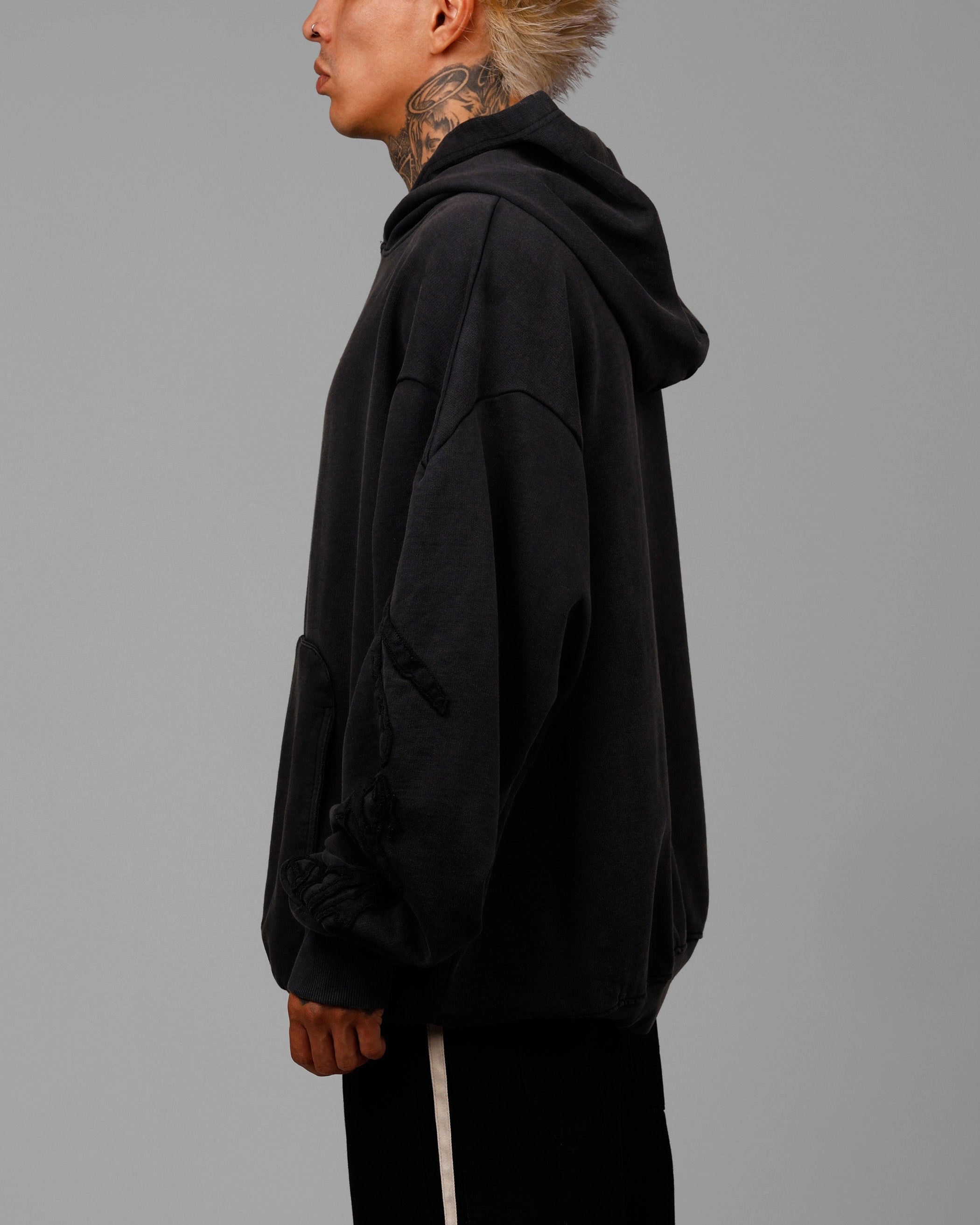 Loiter Dune Hoodie Washed Black water - resistant Prize