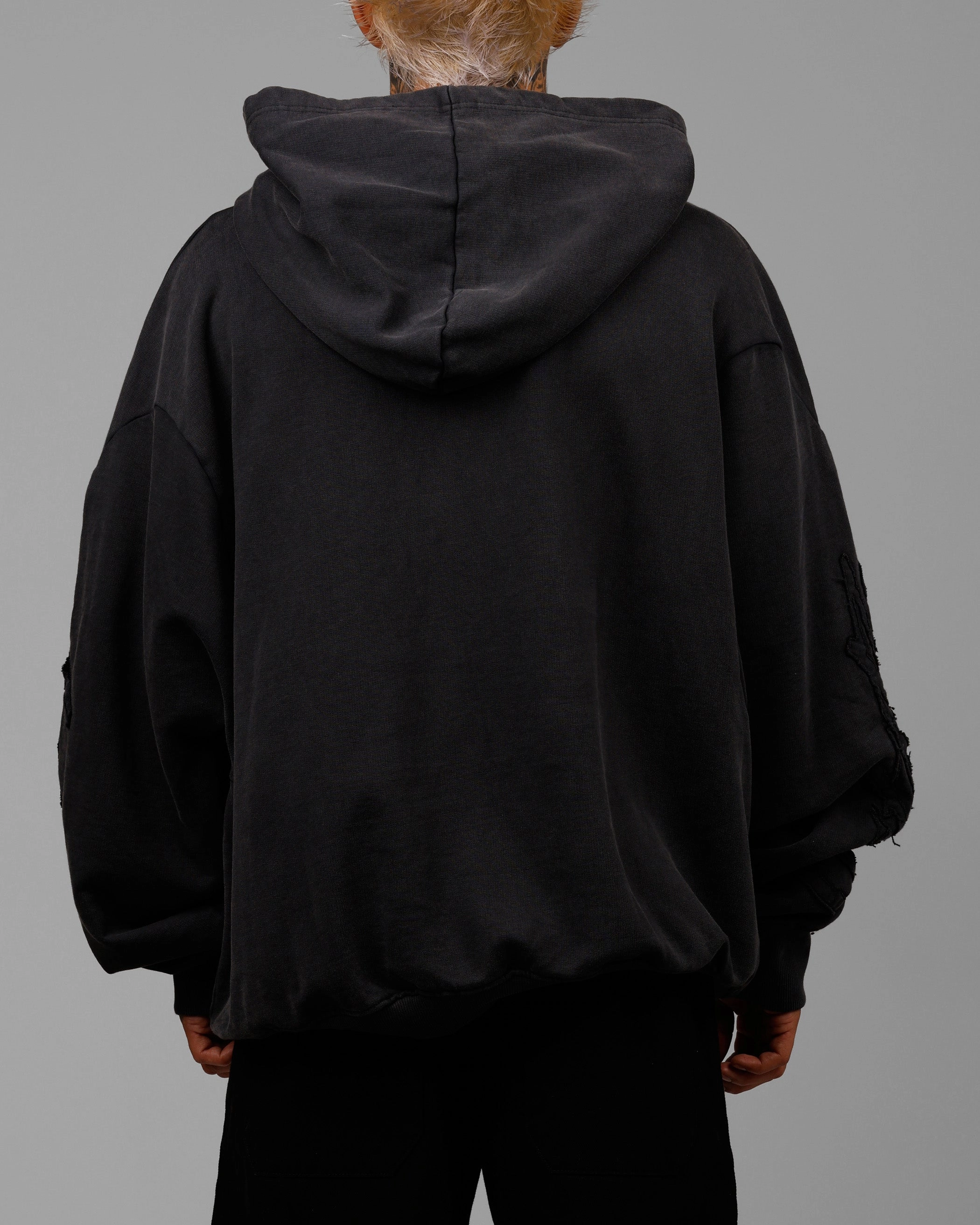 Loiter Dune Hoodie Washed Black Lightweight Warmth