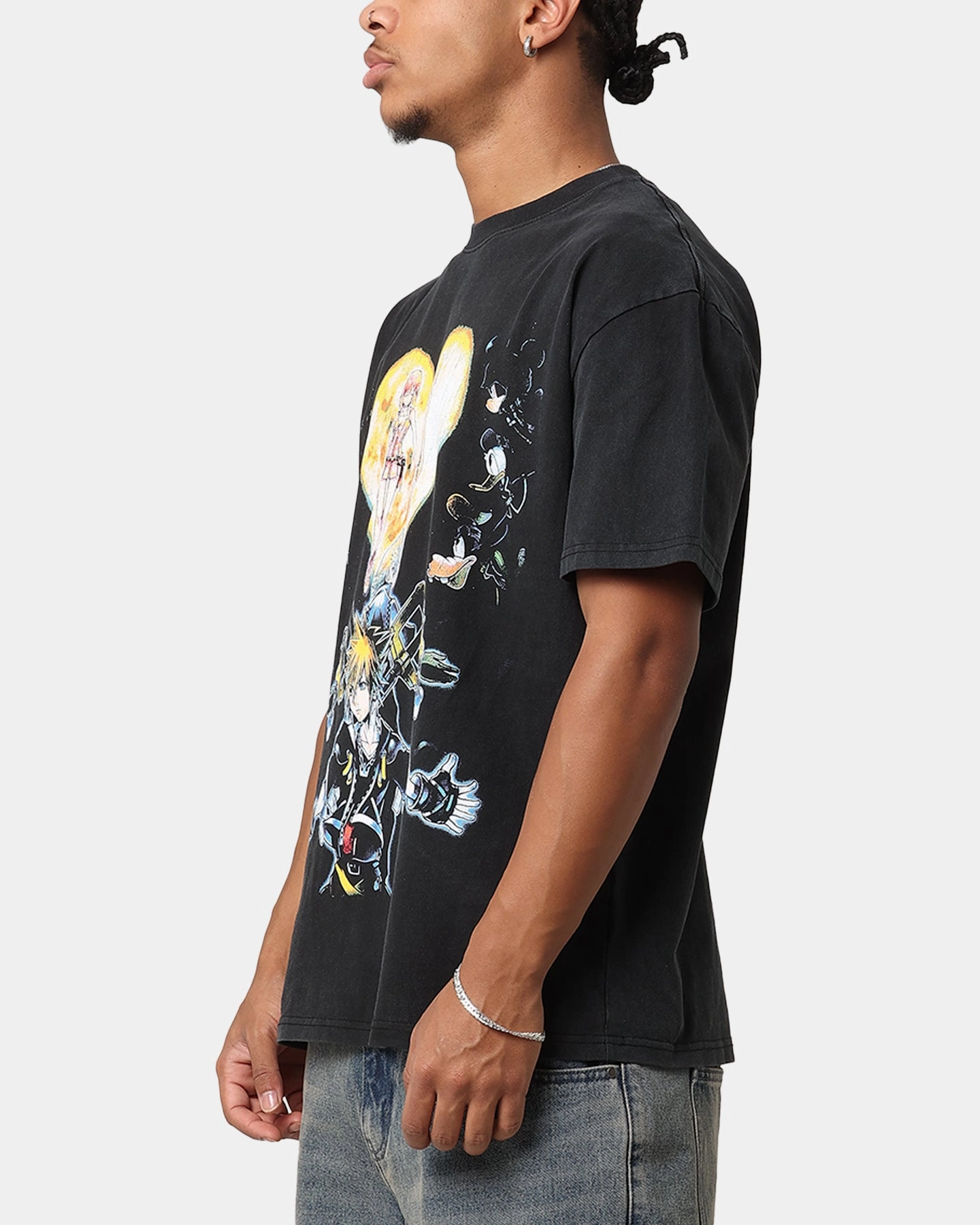 Formal Elegance Goat Crew X Kingdom Hearts Heavy T-Shirt Vintage Black