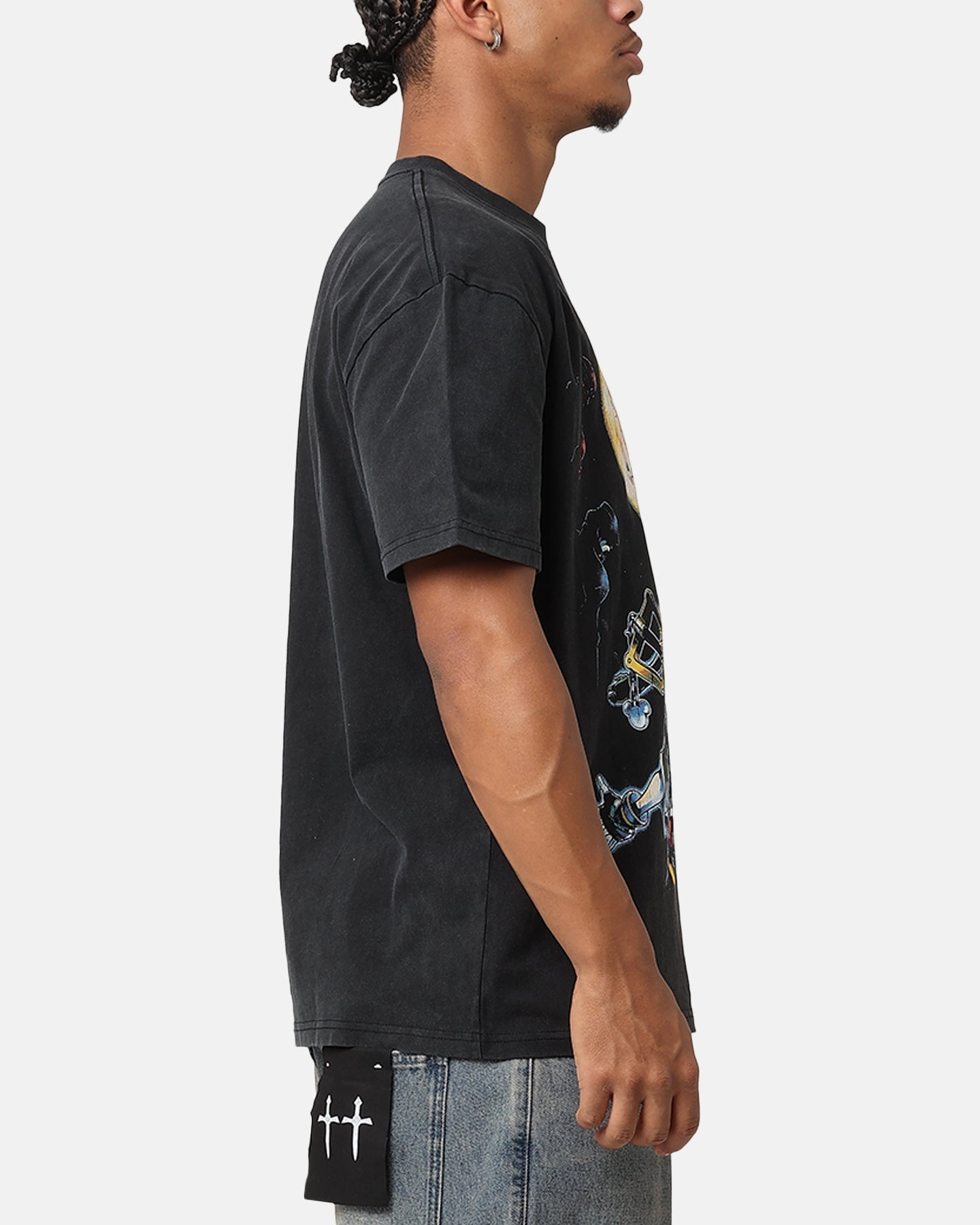 Goat Crew X Kingdom Hearts Heavy T-Shirt Vintage Black Perfect For Relaxing