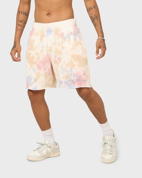 Easy Breezy Champion Lightweight Fleece Sun Washed Shorts Pink Beige