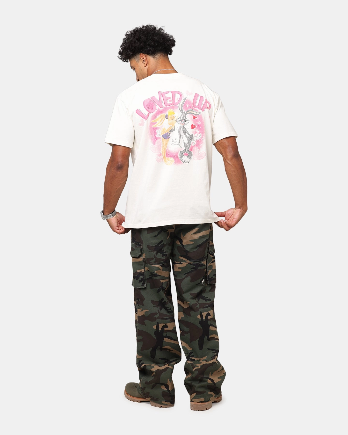 Goat Crew X Warner Bros. Looney Tunes In Love Looney Heavyweight T-Shirt Off White Plus size confidence