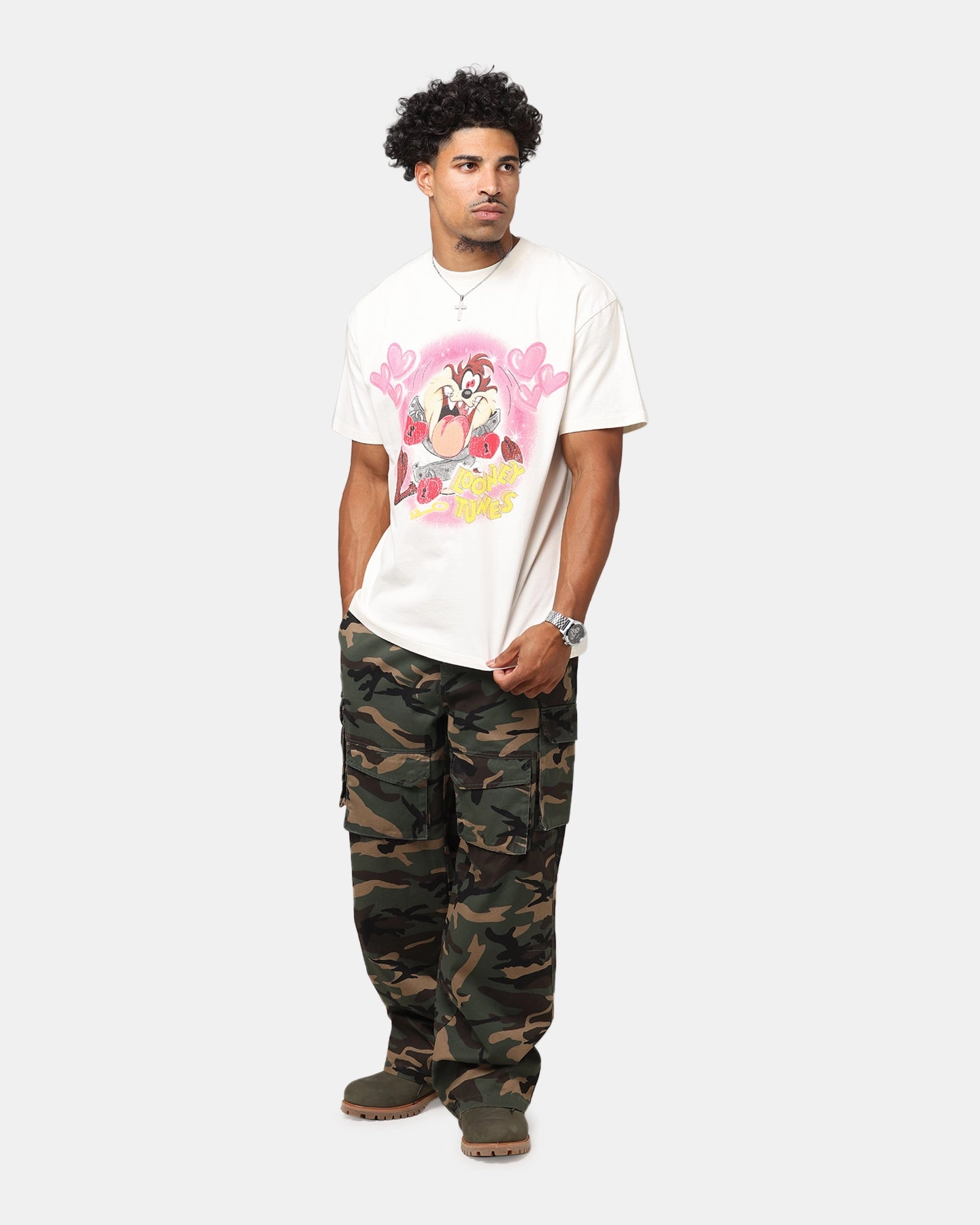 Light Design comfortable option Goat Crew X Warner Bros. Looney Tunes In Love Looney Heavyweight T-Shirt Off White