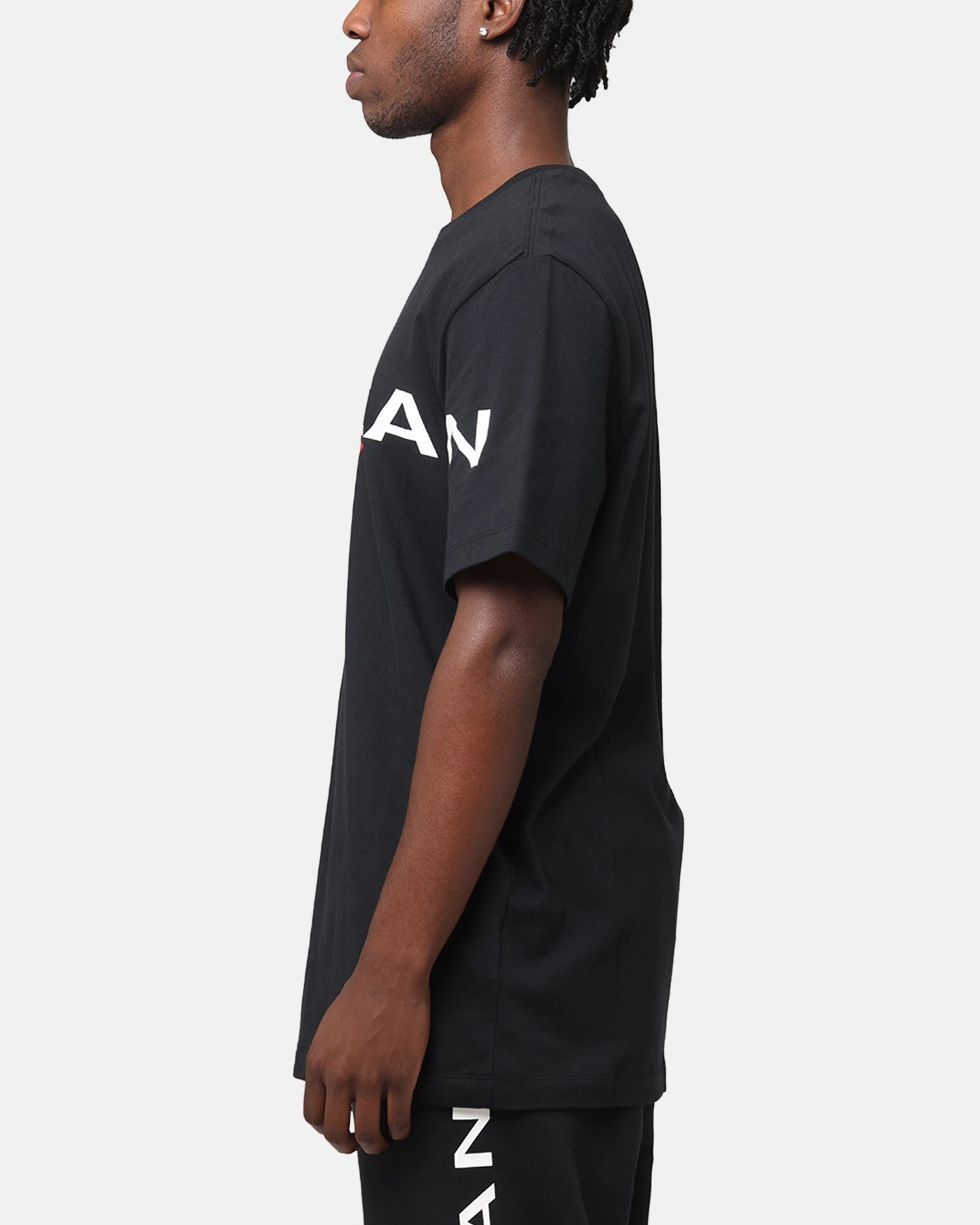 Weekend Fashion contrast Jordan Air Stretch Crewneck T-Shirt Black/White