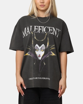 American Thrift Disney Maleficent Heavyweight T-Shirt Black Wash Seasonal Fashion MultiPly Fabric