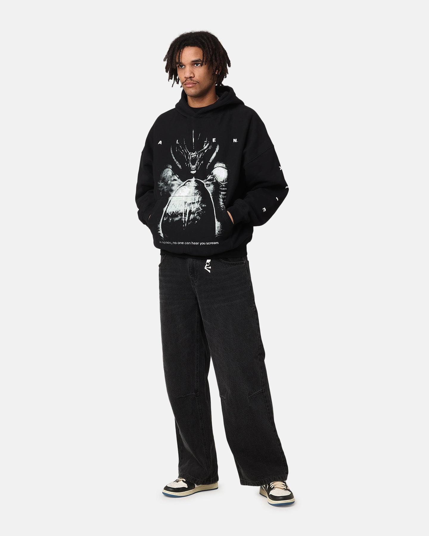 Goat Crew Alien Premium Hoodie Black ReinforcedShoulderPanels