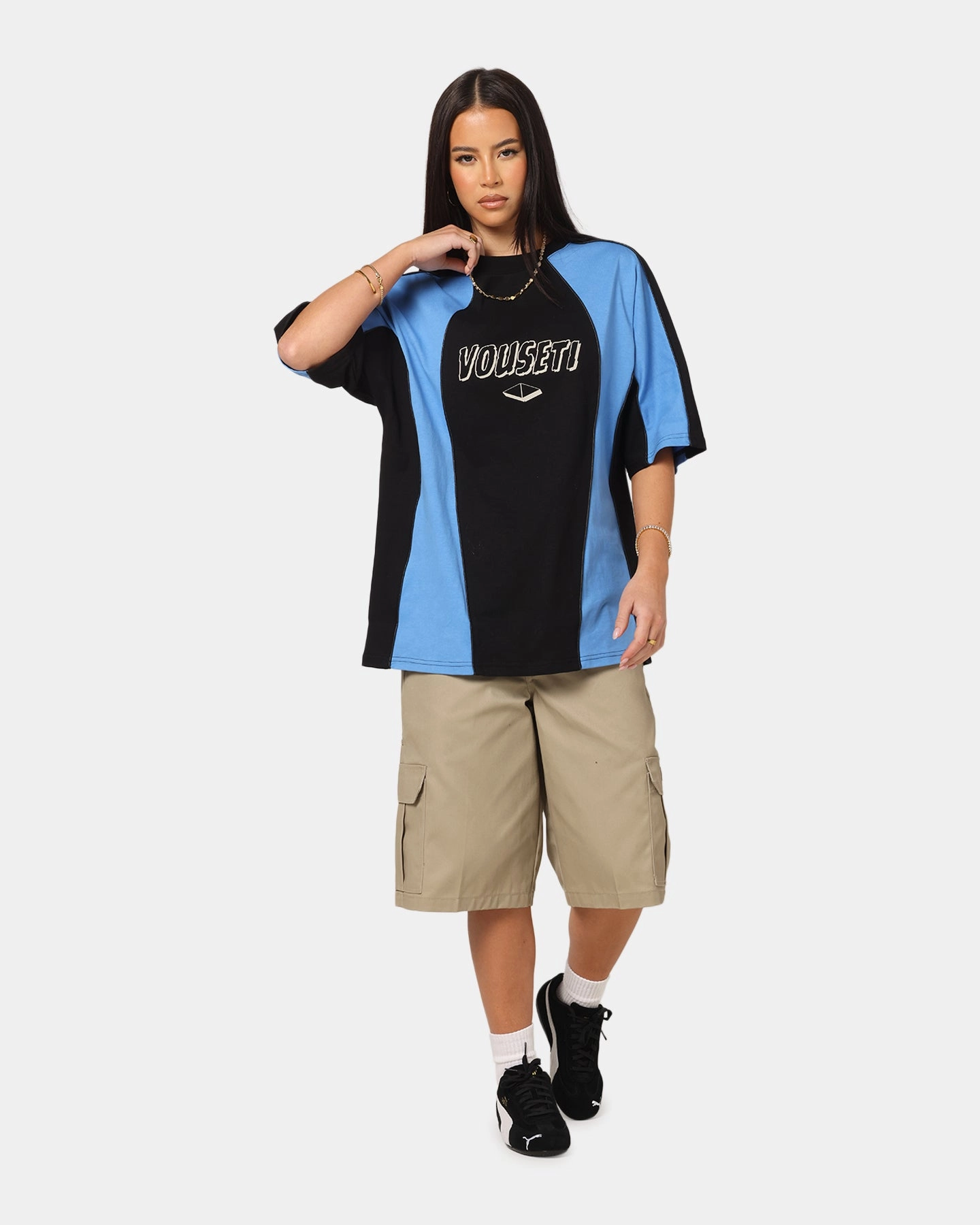 Vouseti Ultimate T-Shirt Blue spandex blend Breathable Wearable
