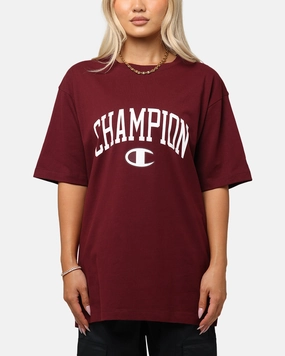 City Fashion Easy Fit Champion Rochester Graphic T-Shirt Red
