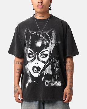 Active Lifestyle Urban Trend Goat Crew X DC Batman Catwoman Heavy T-Shirt Vintage Black