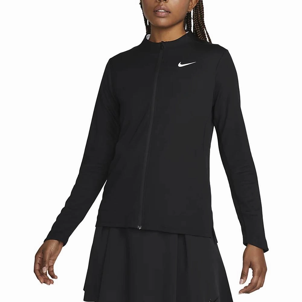 Nike Dri-FIT Club UV Advantage Full-Zip Golf Jacket Black/White - FW23 Women Effortless Travel Wear