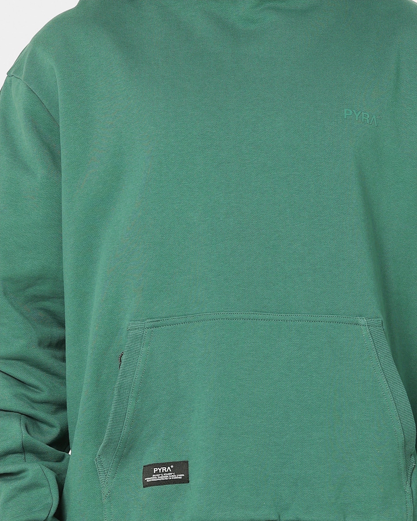 Water Resistant Material Brand Name Pyra Core Logo Hoodie Marine