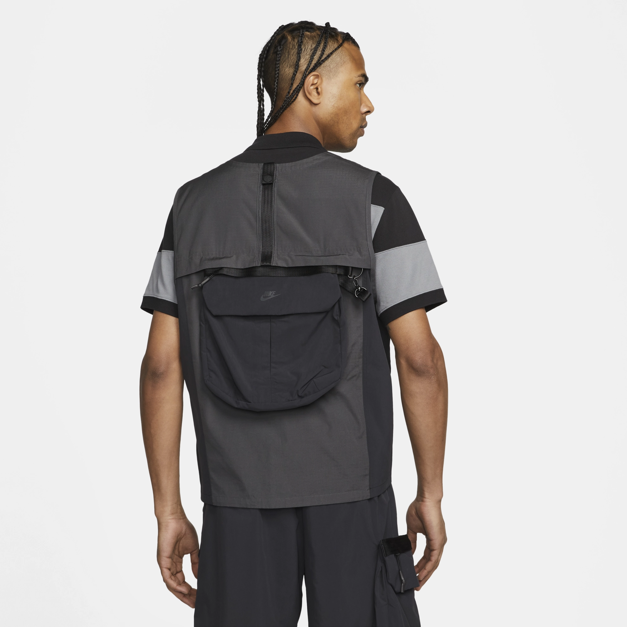 Nike Sportswear Tech Pack Vest 'Black' Taped Neckline