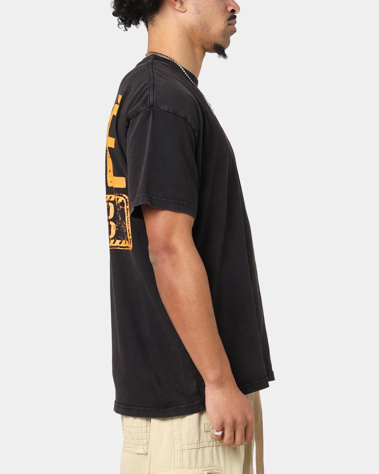 Carre Trenches T-Shirt Black Acidwash Award-winning